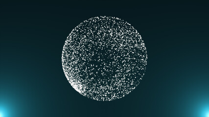 Snow globe particle technology background 