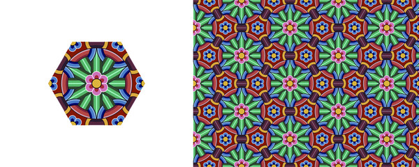 Korean traditional decorative patterns of temples.