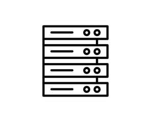 Server line icon