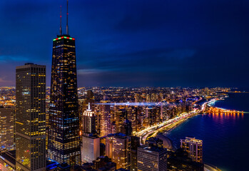 Chicago night sky © daniel