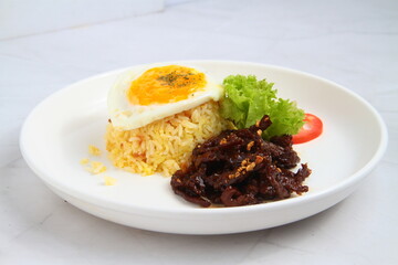 Freshly cooked Filipino food called Tapsilog