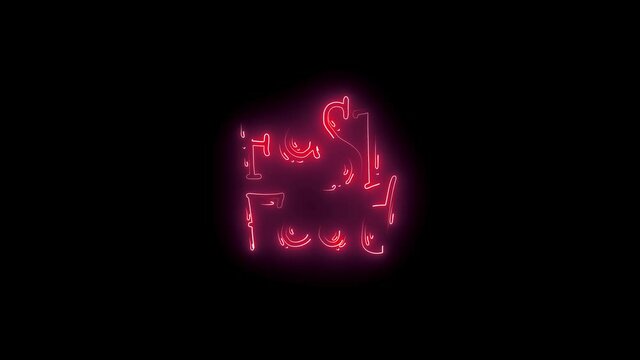 Animation icon of fast food Icon Motion Graphic Animation 