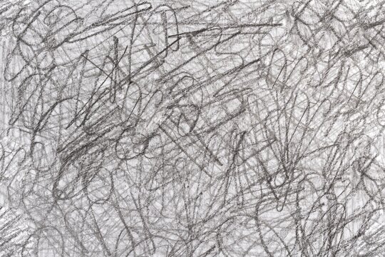 Abstract chaotic texture drawn by hand. Dirty background with pencil messy stroke.