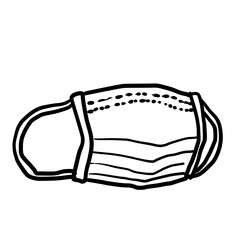 Simple and realistic mask illustration