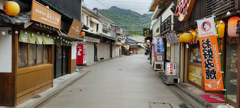 二度目の緊急事態宣言の影響を受ける宮島の光景