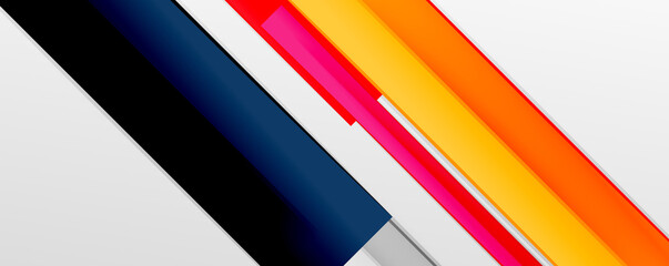 Multicolored lines background. Design template for business or technology presentations, internet posters or web brochure covers