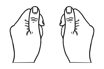Thumb hand vector