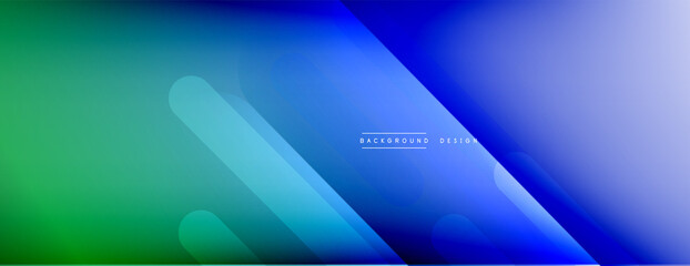 Fototapeta premium Dynamic lines abstract background. 3D shadow effects and fluid gradients. Modern overlapping forms