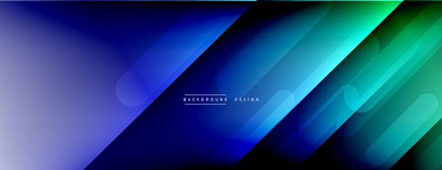 Dynamic lines abstract background. 3D shadow effects and fluid gradients. Modern overlapping forms