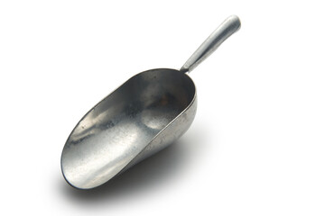 empty metal scoop