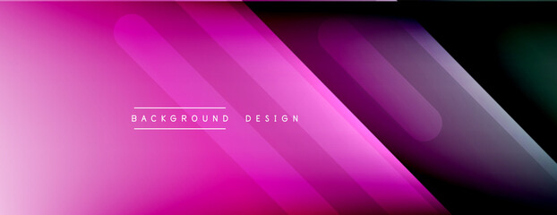 Dynamic lines abstract background. 3D shadow effects and fluid gradients. Modern overlapping forms