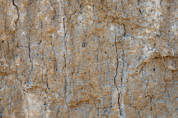 Abstract brown background. Ground surface texture. Clay.