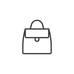 Women's handbag line icon