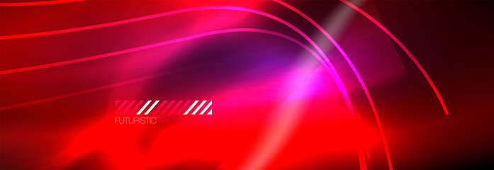 Neon dynamic beams vector abstract wallpaper background. Wallpaper background, design templates for business or technology presentations, internet posters or web brochure covers