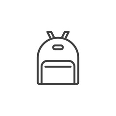 Obraz premium School Bag line icon
