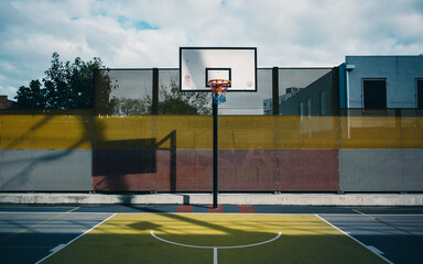 outdoors basketball court