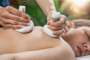 Ayurveda Kizhi Massage with Herbal Bolus Bags