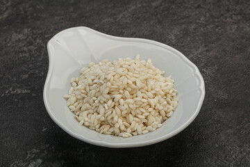 Raw arborio rice for Risotto