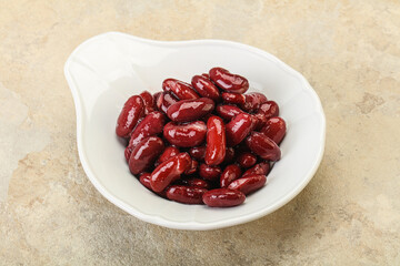 Canned red Kidney in the bowl