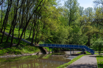 river and bridge in the city