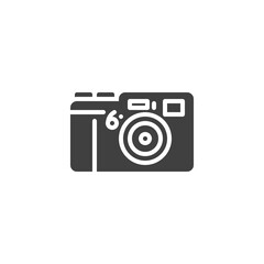 Photo camera vector icon