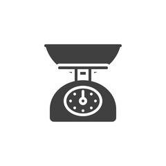 Kitchen scales vector icon