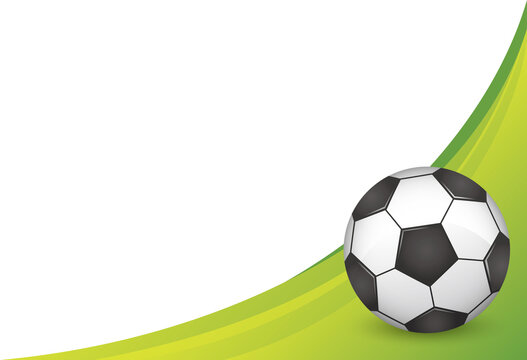 サッカーボールのイメージイラストデザイン。ベクター画像
