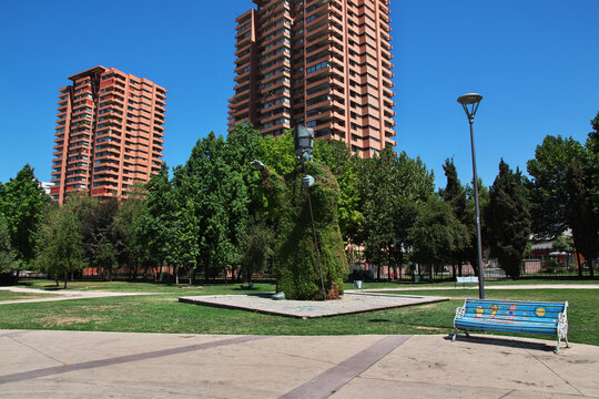 The art in Parque Arauco in Santiago, Chile