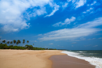 Sri Lanka, Beautiful view of the tropical beach