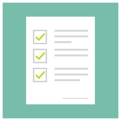 Documentation. Agreement. Control List. Vector flat design