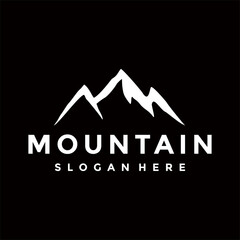 mountain adventure logo design vector template