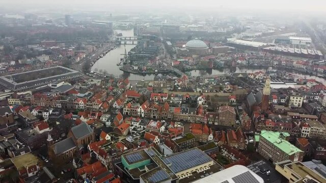 Aerial view of Haarlem Netherlands