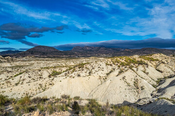 The Badlands of Abanilla and Mahoya near Murcia in Spain