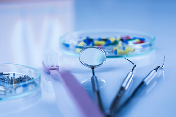 Close-up Dental Instruments