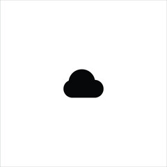 Cloud solid icon vector