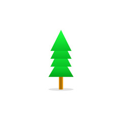 Obraz premium Pine tree icon. Vector illustration