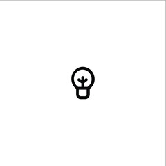 Idea minimal outline icon- vector