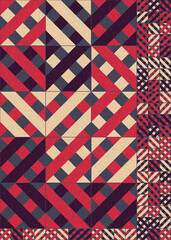 Abstract Geometric Pattern generative computational art illustration