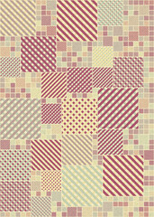 Abstract Geometric Pattern generative computational art illustration