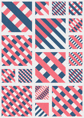 Fototapeta premium Abstract Geometric Pattern generative computational art illustration