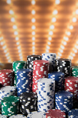 Poker Chips background, Classic casino
