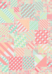 Fototapeta premium Abstract Geometric Pattern generative computational art illustration