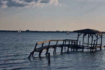 Fototapeta premium Melbourne beach pier at sunset 