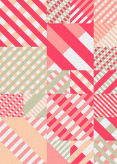 Obraz premium Abstract Geometric Pattern generative computational art illustration
