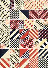 Obraz premium Abstract Geometric Pattern generative computational art illustration