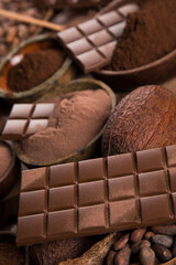 Bars Chocolate, candy sweet, dessert food