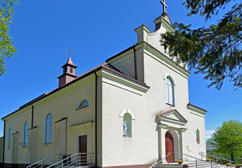 Built in 1953, the Catholic Church of the Immaculate Conception of the Blessed Virgin Mary in...