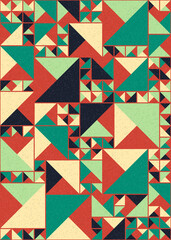 Obraz premium Abstract Geometric Pattern generative computational art illustration