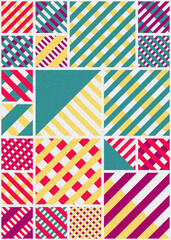 Obraz premium Abstract Geometric Pattern generative computational art illustration