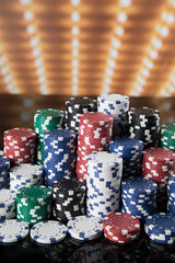 Poker Chips background, Classic casino